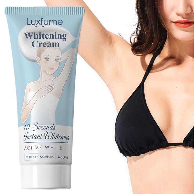 10 Seconds Instant Whitening Cream Underarm Armpit Whitening Cream Legs Knees Private Parts Body Bleaching Cream