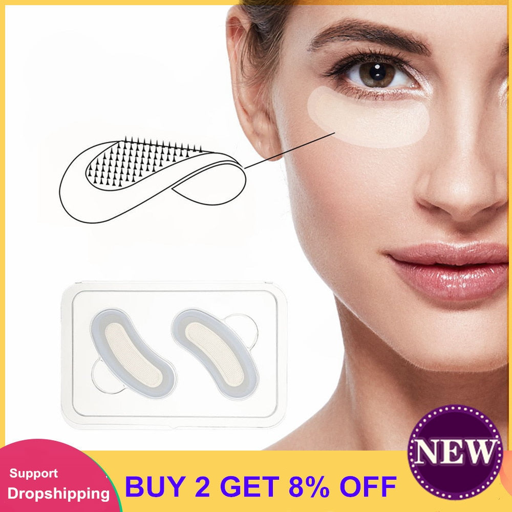 Eye Patch Hyaluronic Acids Microneedle Eye Pads Whitening Moisturizing Wrinkles Fine Lines Dark Circles Removal Eye Mask