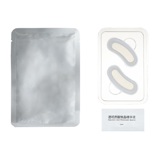 Eye Patch Hyaluronic Acids Microneedle Eye Pads Whitening Moisturizing Wrinkles Fine Lines Dark Circles Removal Eye Mask